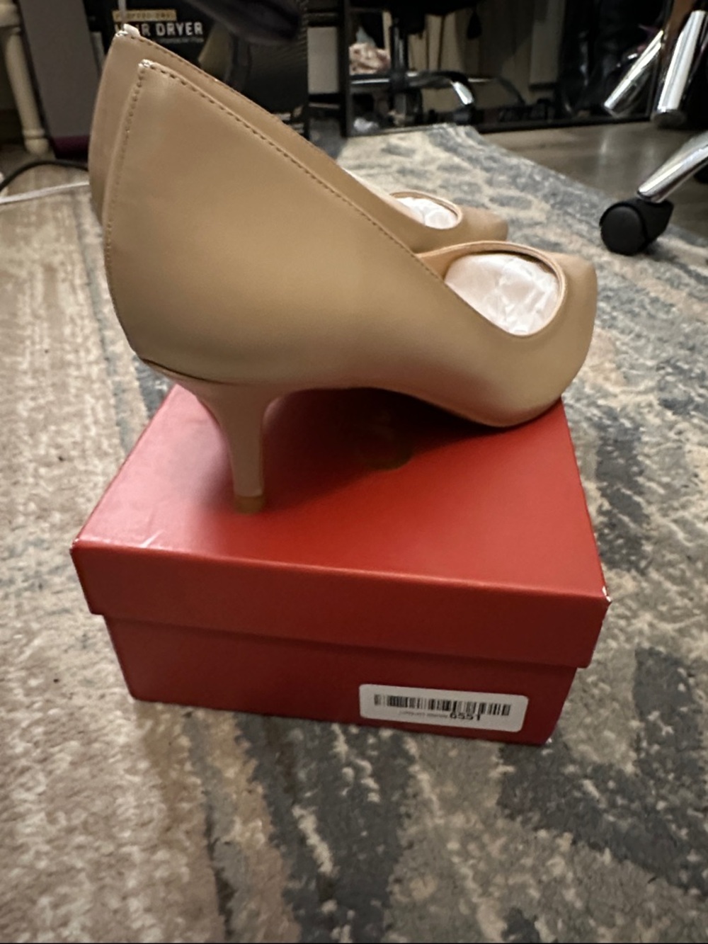 Joy In Love Nude Pointed-Toe Pumps - Picture 3 of 4